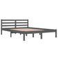 Bedframe Massief Grenenhout Grijs 140X200 Cm