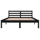 Bedframe Massief Grenenhout Zwart 140X200 Cm