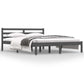 Bedframe Massief Grenenhout Grijs 150X200 Cm 5Ft King Size
