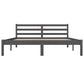 Bedframe Massief Grenenhout Grijs 150X200 Cm 5Ft King Size