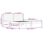 Bedframe Massief Grenenhout Grijs 150X200 Cm 5Ft King Size