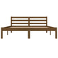 Bedframe Grenenhout Honingbruin 150X200 Cm 5Ft King Size