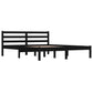 Bedframe Massief Grenenhout Zwart 150X200 Cm 5Ft King Size