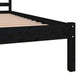 Bedframe Massief Grenenhout Zwart 150X200 Cm 5Ft King Size
