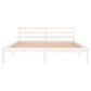 Bedframe Massief Grenenhout Wit 160X200 Cm