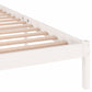 Bedframe Massief Grenenhout Wit 160X200 Cm