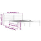 Bedframe Massief Grenenhout Wit 160X200 Cm