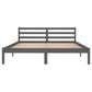 Bedframe Massief Grenenhout Grijs 160X200 Cm