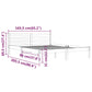 Bedframe Massief Grenenhout Honingbruin 160X200 Cm