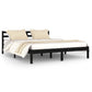 Bedframe Massief Grenenhout Zwart 160X200 Cm