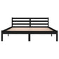 Bedframe Massief Grenenhout Zwart 160X200 Cm