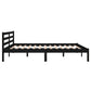 Bedframe Massief Grenenhout Zwart 160X200 Cm