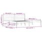 Bedframe Massief Grenenhout Wit 180X200 Cm 6Ft Super King