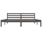 Bedframe Massief Grenenhout Grijs 180X200 Cm 6Ft Super King