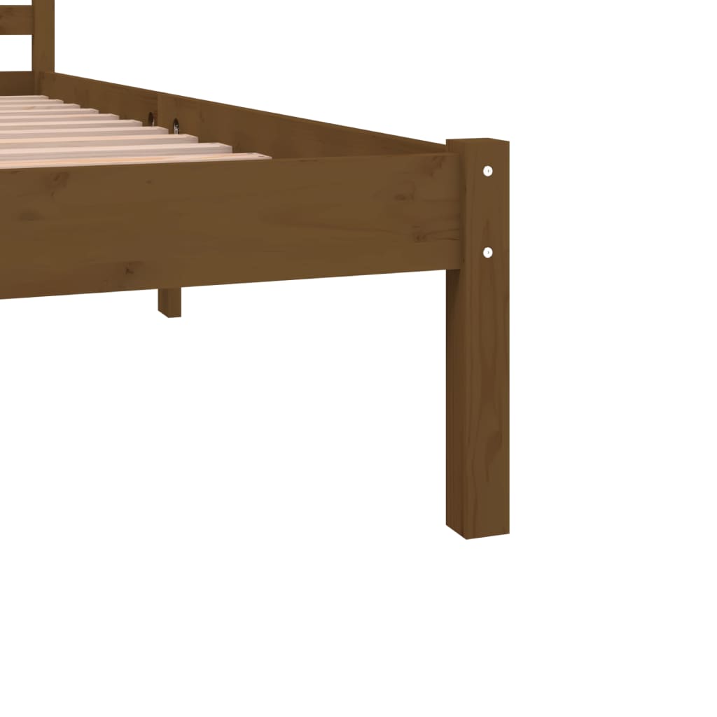 Bedframe Grenenhout Honingbruin 180X200 Cm 6Ft Super King