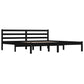 Bedframe Massief Grenenhout Zwart 180X200 Cm Super King