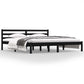 Bedframe Massief Grenenhout Zwart 180X200 Cm Super King