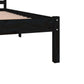 Bedframe Massief Grenenhout Zwart 180X200 Cm Super King