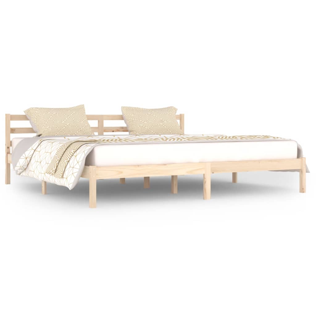 Bedframe Massief Grenenhout 200X200 Cm