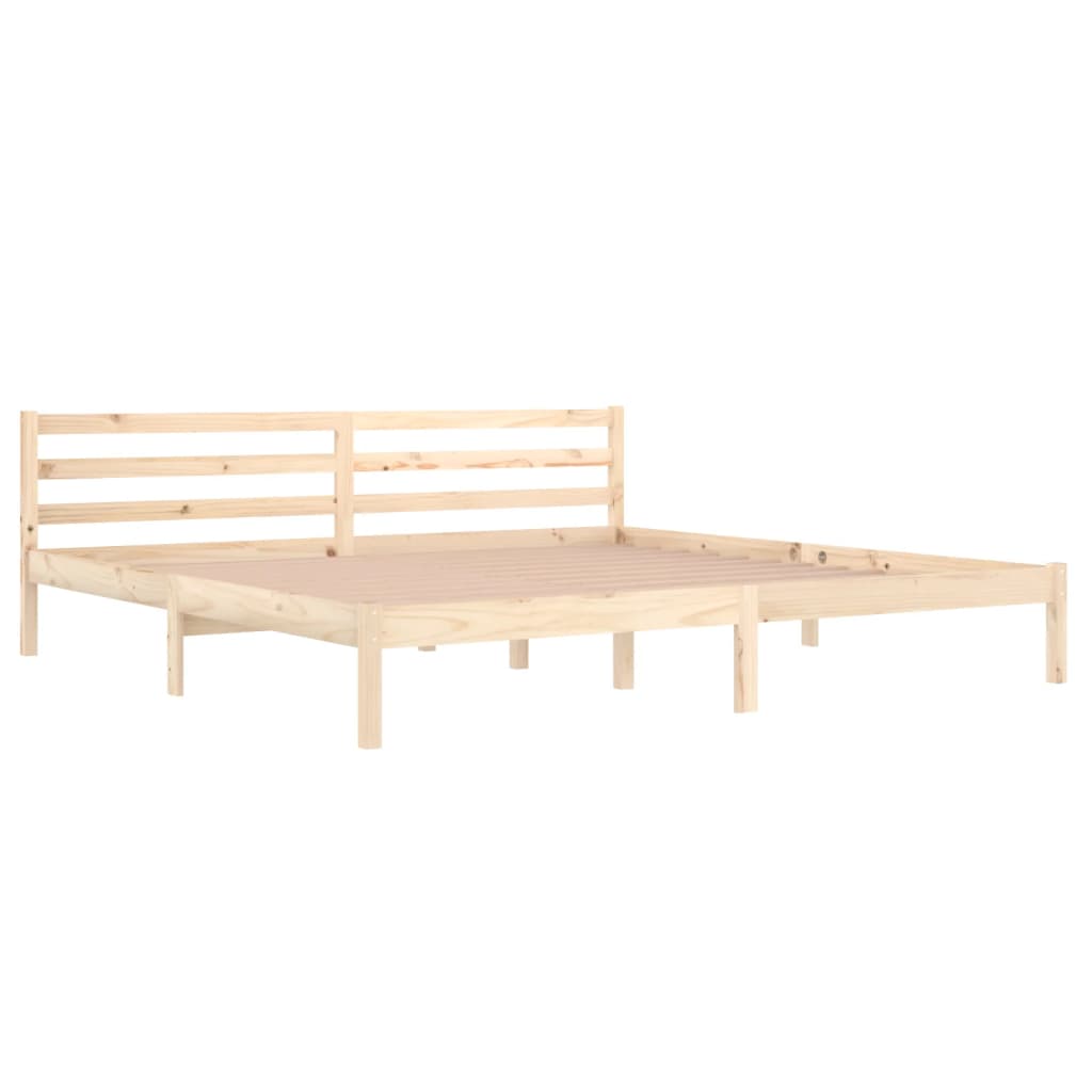 Bedframe Massief Grenenhout 200X200 Cm