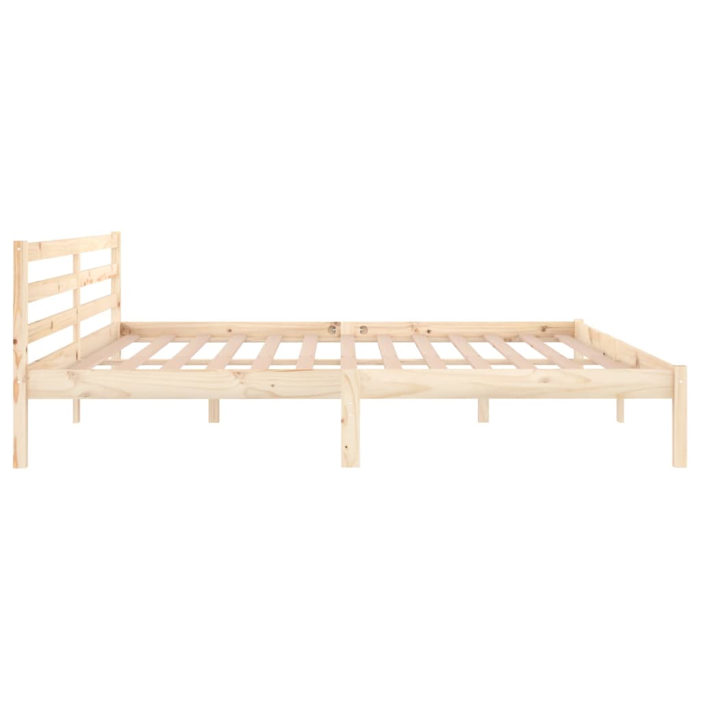 Bedframe Massief Grenenhout 200X200 Cm