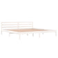 Bedframe Massief Grenenhout Wit 200X200 Cm
