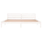 Bedframe Massief Grenenhout Wit 200X200 Cm