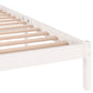 Bedframe Massief Grenenhout Wit 200X200 Cm
