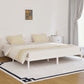 Bedframe Massief Grenenhout Wit 200X200 Cm