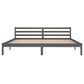 Bedframe Massief Grenenhout Grijs 200X200 Cm
