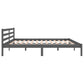 Bedframe Massief Grenenhout Grijs 200X200 Cm