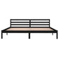 Bedframe Massief Grenenhout Zwart 200X200 Cm