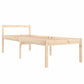 Bedframe Massief Hout 75X190 Cm 2Ft6 Small Single