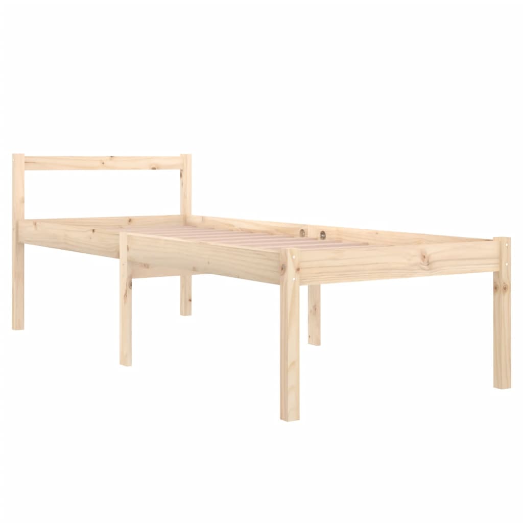 Bedframe Massief Hout 75X190 Cm 2Ft6 Small Single