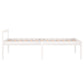 Bedframe Massief Hout Wit 75X190 Cm 2Ft6 Small Single