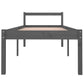 Bedframe Massief Hout Grijs 75X190 Cm 2Ft6 Small Single