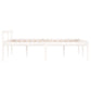Bedframe Massief Hout Wit 120X190 Cm 4Ft Small Double