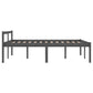 Bedframe Massief Hout Grijs 120X190 Cm 4Ft Small Double