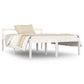 Bedframe Massief Grenenhout Wit 135X190 Cm 4Ft6 Double
