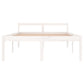 Bedframe Massief Grenenhout Wit 135X190 Cm 4Ft6 Double