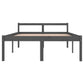 Bedframe Massief Grenenhout Grijs 135X190 Cm 4Ft6 Double