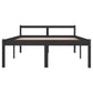 Bedframe Massief Grenenhout Zwart 135X190 Cm 4Ft6 Double