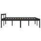Bedframe Massief Grenenhout Zwart 135X190 Cm 4Ft6 Double