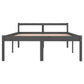 Bedframe Massief Grenenhout Grijs 140X190 Cm