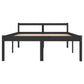 Bedframe Massief Grenenhout Zwart 140X190 Cm