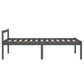 Bedframe Massief Grenenhout Grijs 90X200 Cm