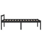 Bedframe Massief Grenenhout Zwart 90X200 Cm