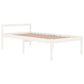 Bedframe Massief Grenenhout Wit 100X200 Cm