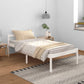 Bedframe Massief Grenenhout Wit 100X200 Cm