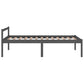 Bedframe Massief Grenenhout Grijs 100X200 Cm